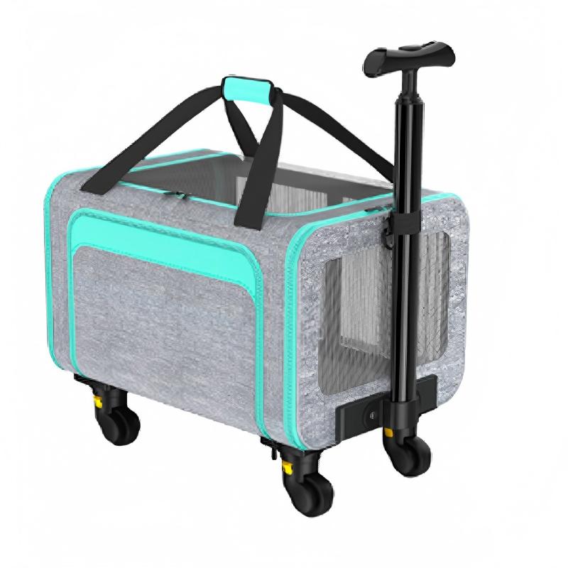 Teleskopik Saplı Genişletilebilir Oxford Evcil Hayvan Taşıma Çantası